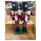 Ornativity Christmas Nutcracker Plaid Red/Black 15" Decor.