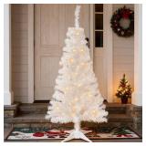 Juegoal 4 FT Pre-lit Tree with 70 Warm White LED Lights & Timer