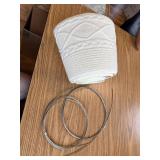 Knitted Cable Christmas Tree Collar: Cream Chunky Edge Decor