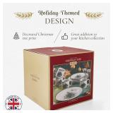 $180 Spode Christmas Tree Dinnerware Set for 4 - Festive Tableware