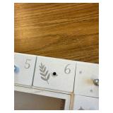 $88 Wooden Advent Calendar White Lights 27 cm