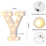 Mudder 3 Pcs Lighted Joy Sign for Indoor/Outdoor Xmas Decor