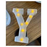 Mudder 3 Pcs Lighted Joy Sign for Indoor/Outdoor Xmas Decor