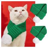 Knitted Dog Christmas Scarf & Bandana, Pet Party Accessories