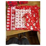 12PCS Christmas Gift Bags, Assorted Sizes, with Tags & Drawstrings