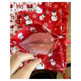 12PCS Christmas Gift Bags, Assorted Sizes, with Tags & Drawstrings