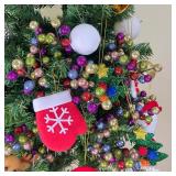 24 Pack Christmas Glitter Berries Stems, 8.5" for Xmas Decor