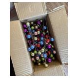 24 Pack Christmas Glitter Berries Stems, 8.5" for Xmas Decor