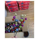 24 Pack Christmas Glitter Berries Stems, 8.5" for Xmas Decor