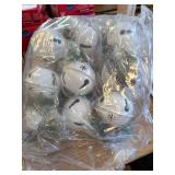 9 Pcs Christmas Bells Ornament 3.1" Sleigh Letter Bells Decoration