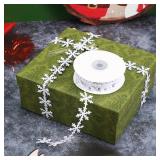 16.4ft Snowflake Trim Ribbon, DIY Wedding Birthday Supplies