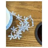 16.4ft Snowflake Trim Ribbon, DIY Wedding Birthday Supplies