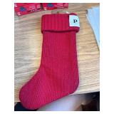 Knit Monogram Christmas Stocking Red P - Wondershop