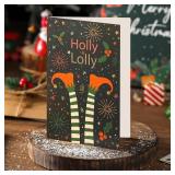 Bulk Christmas Greeting Cards 4x6, 5 Assorted Designs
