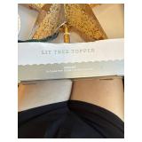 10" Pre-lit Faux Mercury Star Tree Topper Gold - Wondershop
