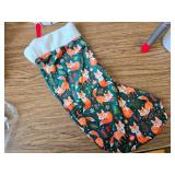 Cute Fox Stockings Ornaments Candy Bags for Holiday Party