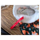 Cute Fox Stockings Ornaments Candy Bags for Holiday Party