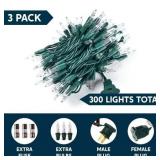 Joiedomi Christmas Lights Outdoor, 300 Counts, 67.5ft Waterproof