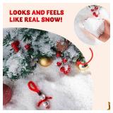 JOYIN 6 OZ Christmas Artificial Snow, Plastic Fake Snowball