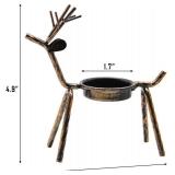 FORUP 6 Pack Metal Reindeer Candle Holders, Christmas Decor