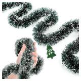 23Ft Christmas Garland - Tinsel Decorations for Home Decor