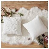 MIULEE Christmas Pillow Covers 18x18 Set of 2 Snowman Decorative