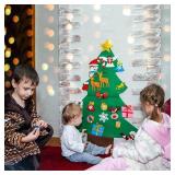 OurWarm 3ft DIY Felt Christmas Tree for Kids with 30pcs Ornaments