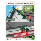 $60 C7 C9 Christmas Lights 100 Count Spring Clips, Shatterproof
