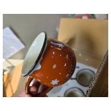 $60 Uiifan 12 Pc Christmas Gingerbread Mugs Set, 12 oz Coffee Cups