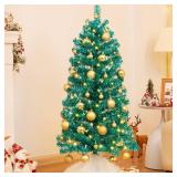 Decoway Pre-Lit 4ft Christmas Tree, Warm Lights, Stand Included