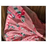 Faretumiya Women Christmas Candy Cane Pj Set Knotted Shorts