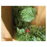 YoleShy 6 FT Smokey Pine Prelit Christmas Garland Indoor