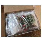 MTLEE Christmas Clear Jar DIY Ornaments for Tree Decor (6 Sets)
