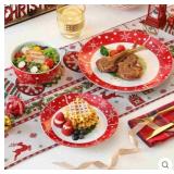 VEWEET SANTACLAUS 12 Dinner Set, Xmas