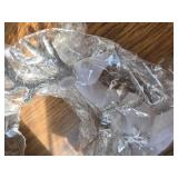 2 Pc Elegant Foam Reindeer Statues 12" Tall (White and Silver)
