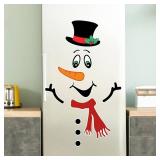 Christmas Snowman Magnetic Refrigerator Sticker Ornament