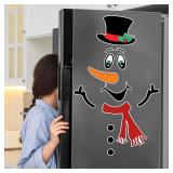 Christmas Snowman Magnetic Refrigerator Sticker Ornament