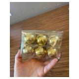 24 Christmas Tree Baubles, Hanging Ornaments, Gold