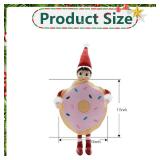 Christmas Elf Doll Clothes - Doughnut Outfit (Doll not Included)