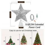 Lewondr Christmas Tree Star Treetop Light, USB, Remote 6H Timer
