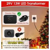 2 Pack 29V LED Power Supply w/ 3M Cable, UL Certified