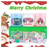 3 Pack Holiday Butter Slime Kit for Kids, Scented Slime, Fun Gift