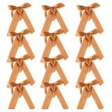 12 Pcs Christmas Napkin Rings Bow Velvet Khaki