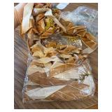 12 Pcs Christmas Napkin Rings Bow Velvet Khaki