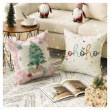 Merry Christmas Nutcracker Pillow Covers 18x18 - Set of 4
