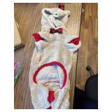 KYEESE Reindeer Dog Pajamas Bowtie Check Plaid Pjs, Size M