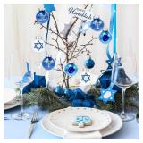 24 Pcs Hanukkah Ball Ornaments - Chanukah Hanging Decorations