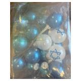 24 Pcs Hanukkah Ball Ornaments - Chanukah Hanging Decorations