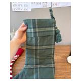 Plaid Christmas Stocking Green - Hearth & Hand with Magnolia