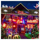 $74 KNONEW 600ft 1500 LED String Lights, 8 Modes, Timer, Waterproof.